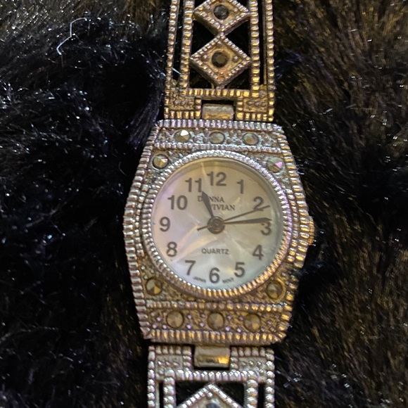 Donna Vivian Vintage Marcasite Watch - Picture 1 of 4